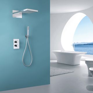 Душевая система ABBER Weiss Insel AF8052 с термостатом хром